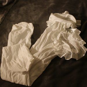 White ruffle top stockings